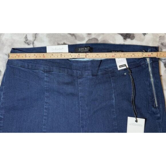 Judy Blue Women's 14W Super Flare‎ Fit High Waist Dark Blue Jeans JB8464 - Picture 12 of 14